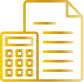 Golden Calculator Icon